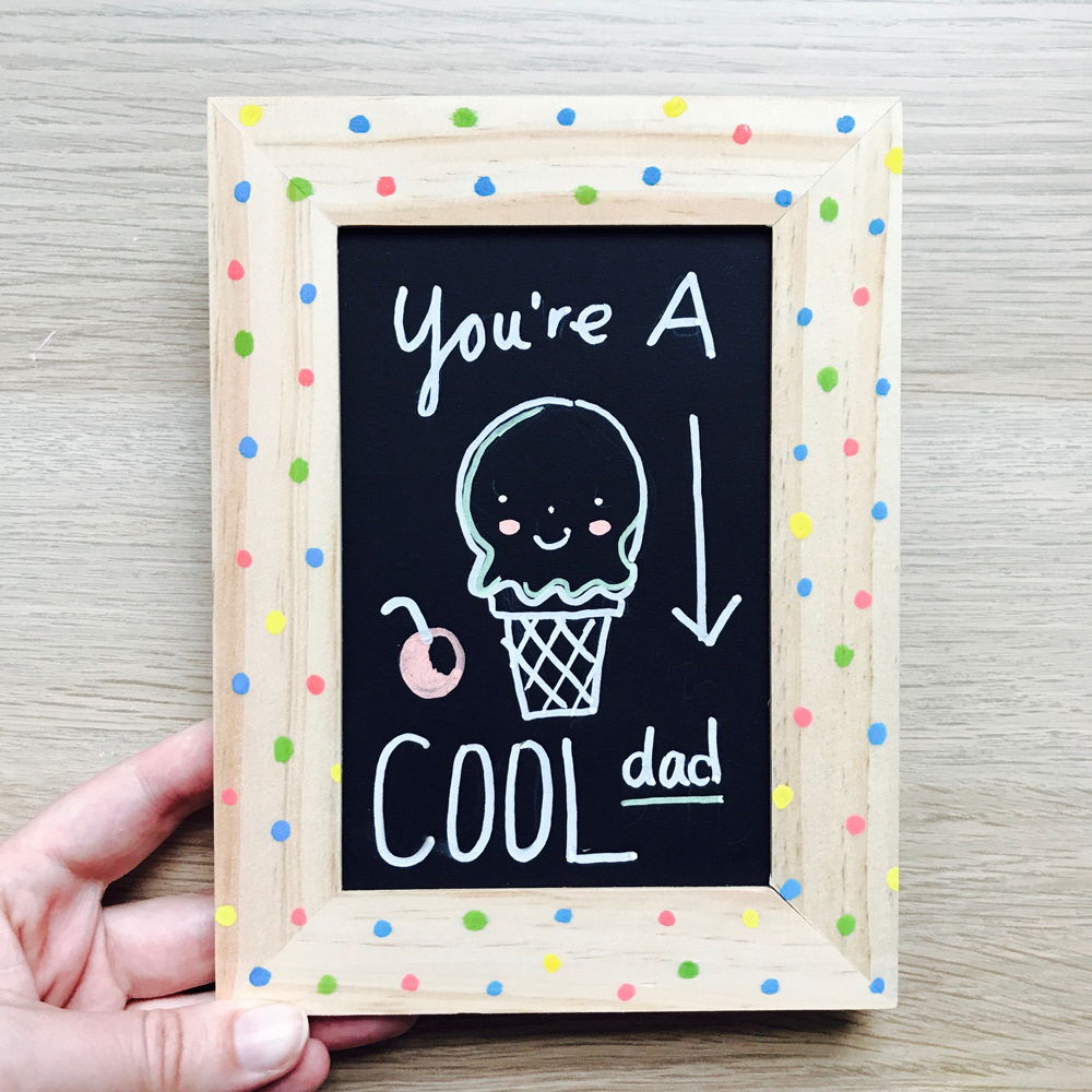 Father's Day Chalkboard Art Project - Things to do | JCFamilies