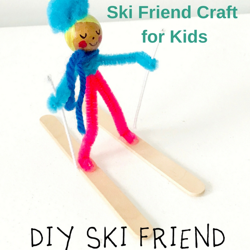 Ski Friend Craft for Kids - Things To Do | JCFamilies