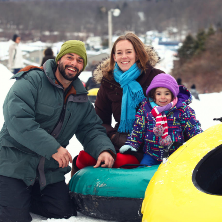 Snow tubing Jersey City Hoboken Winter things to do JCFamilies