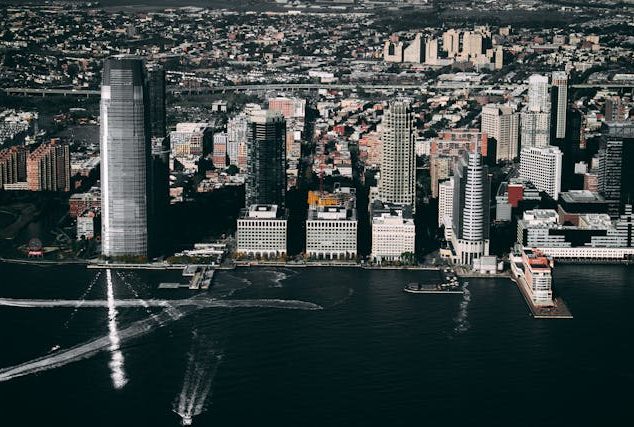 a view of Jersey City